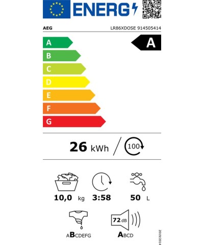 AEG LR86XDOSE Wasmachine
