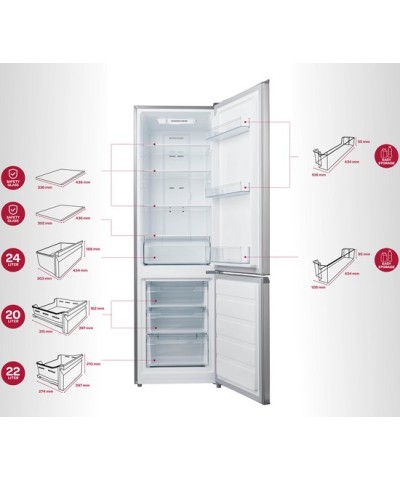 Inventum KV1808R vrijstaande koel-vriescombinatie