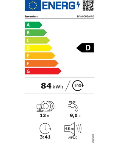 Inventum IVW6008A Inbouw vaatwasser