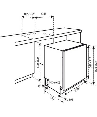 Inventum IVW6008A Inbouw vaatwasser