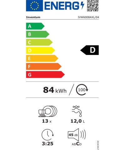 Inventum IVW6008AXL Inbouw vaatwasser