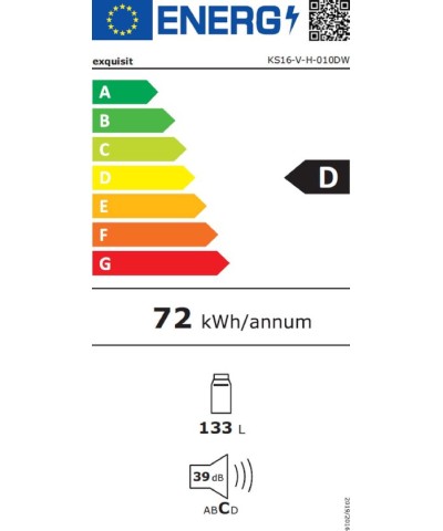 Exquisit KS16-V-H-010DW Koelkast Tafelmodel
