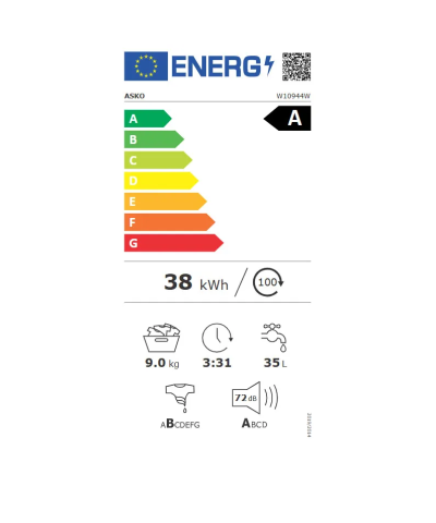 Asko W10944W Vrijstaande wasmachine
