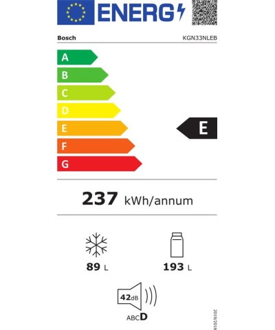 Bosch KGN33NLEB Vrijstaande Koel-vriescombinatie