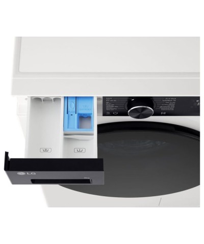 set LG F4X5009THB wasmachine en LG RHX5009TWB warmtepompdroger