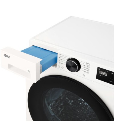 set LG F4X5009THB wasmachine en LG RHX5009TWB warmtepompdroger